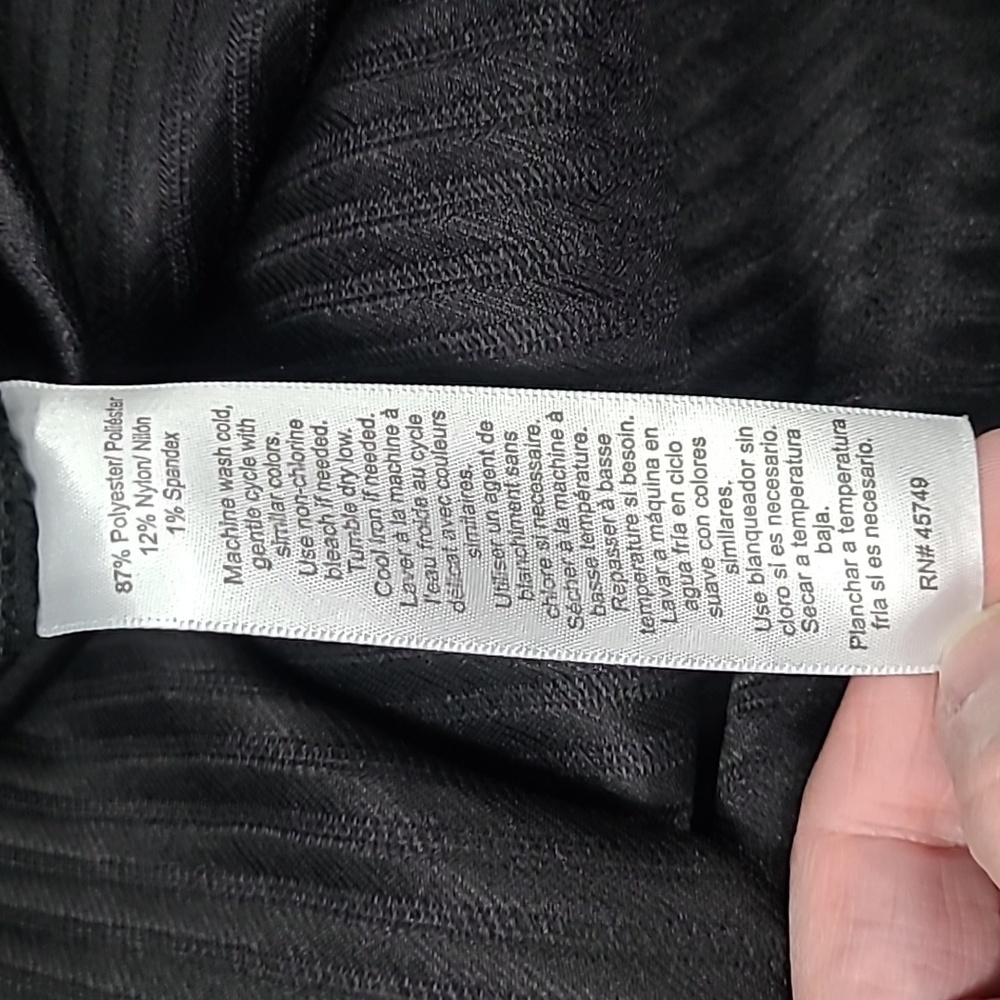 Black Ribbed Button-Up Sweater - Picture 7 of 7